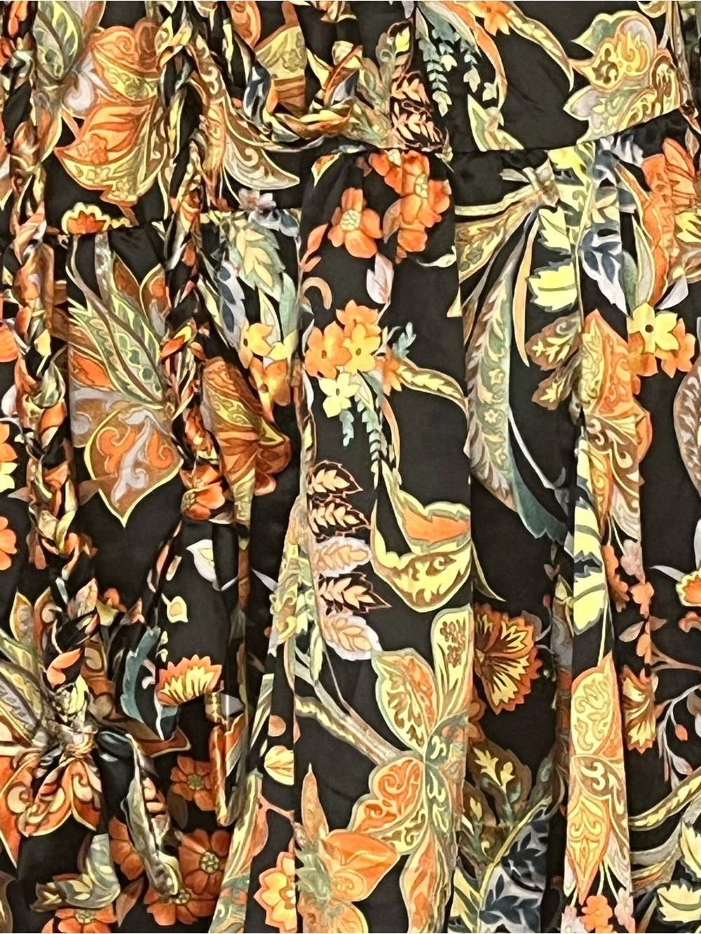 Sweet Lemon ptp 20 Floral Paisley Tie-Waist Mini Dress. - Picture 4 of 5